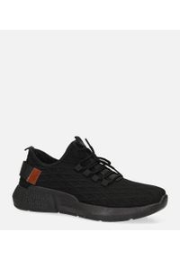Casu - czarne buty sportowe sznurowane casu yz05-1. Kolor: czarny #1
