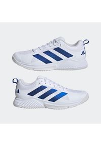 Adidas - Buty do piłki ręcznej ADIDAS Court Team Bounce. Kolor: biały, niebieski, wielokolorowy. Materiał: kauczuk. Szerokość cholewki: normalna. Sport: piłka ręczna