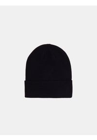 Sinsay - Czapka beanie z domieszką wiskozy - czarny. Kolor: czarny. Materiał: wiskoza