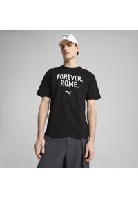 Puma - Męska koszulka Concept 2 Rome o luźnym kroju PUMA Black. Kolor: czarny. Sport: fitness