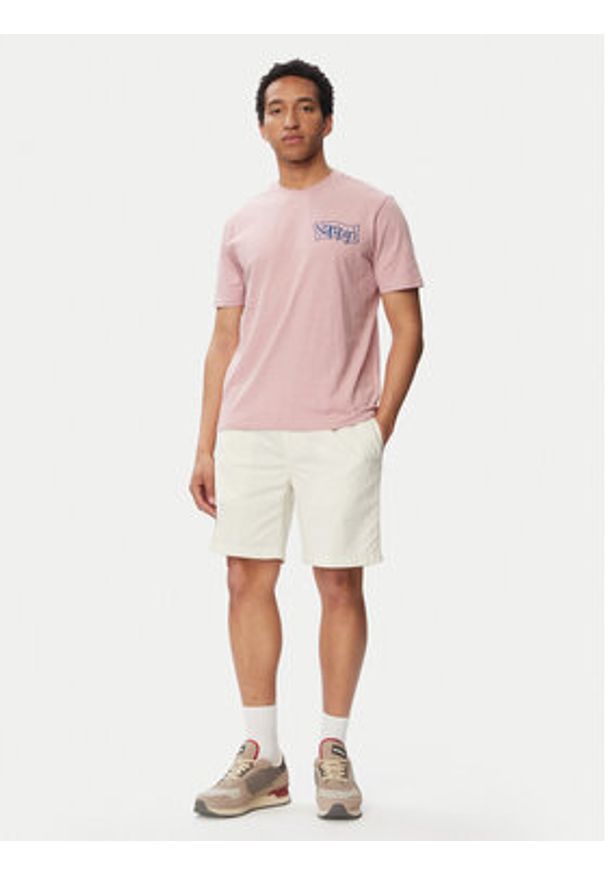 Napapijri T-Shirt S-Elior NP0A4HZY Różowy jasny Relaxed Fit. Kolor: różowy. Materiał: bawełna