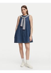 Tommy Jeans Sukienka jeansowa DW0DW22341 Niebieski A-Line Fit. Kolor: niebieski. Materiał: jeans #4