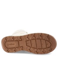 Botki damskie Rieker, antistress na grubej podeszwie ocieplane na suwak i za kostkę, beżowe, 44555-60. Okazja: na co dzień. Wysokość cholewki: za kostkę. Zapięcie: sznurówki. Kolor: beżowy. Materiał: dzianina, jeans. Szerokość cholewki: normalna. Styl: casual, sportowy #2