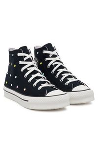 Converse Trampki Chuck Taylor All Star Lift Polka Dots Platform A12608C Czarny. Kolor: czarny. Materiał: materiał. Obcas: na platformie #4