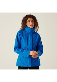 Regatta - Damska wodoodporna rozciągliwa kurtka Kingsley 3 w 1. Kolor: niebieski. Materiał: softshell. Sezon: zima. Sport: turystyka piesza #1