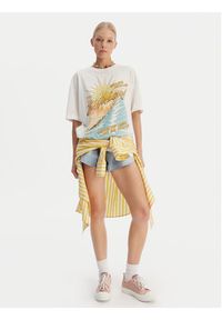 Billabong T-Shirt Where The Sun Collide EBJZT00499 Biały Loose Fit. Kolor: biały. Materiał: bawełna #5