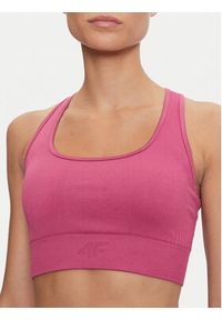 4f - 4F Biustonosz sportowy 4FWAW24USBAF141 Różowy. Kolor: różowy. Materiał: syntetyk #5