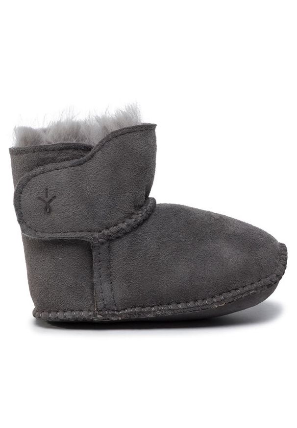 EMU Australia Śniegowce Baby Bootie B10310 Szary. Kolor: szary. Materiał: skóra, zamsz