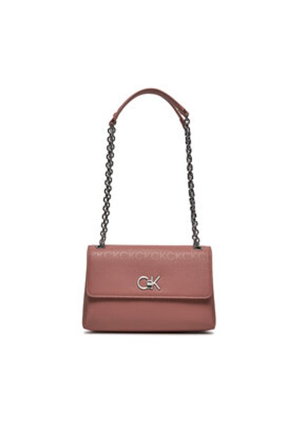 Calvin Klein Torebka Re-Lock Ew Conv Xbody_Epi Mono K60K611564 Różowy. Kolor: różowy. Materiał: skórzane