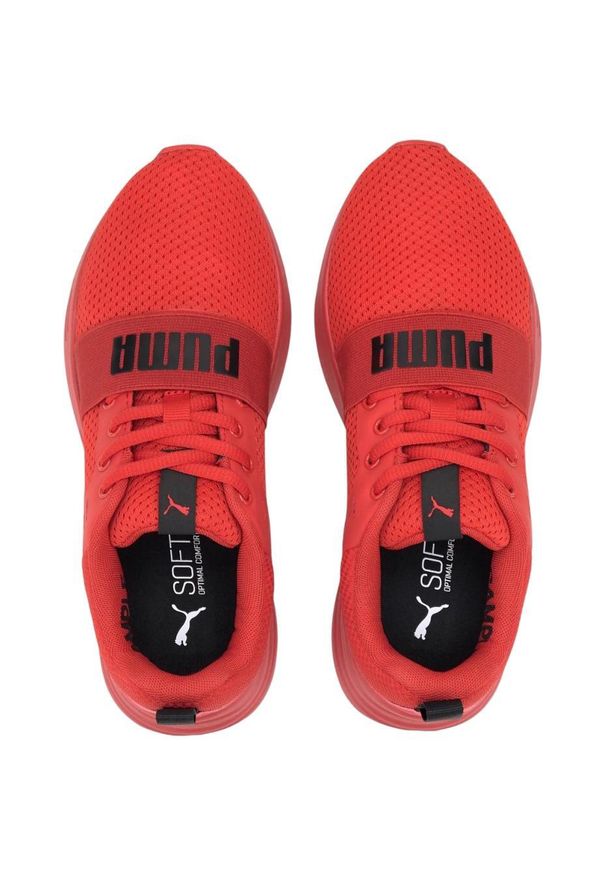 Buty do chodzenia dla dzieci Puma Wired Run Jr. Kolor: czarny, czerwony, wielokolorowy. Materiał: tkanina, materiał, guma, syntetyk. Sport: bieganie, turystyka piesza