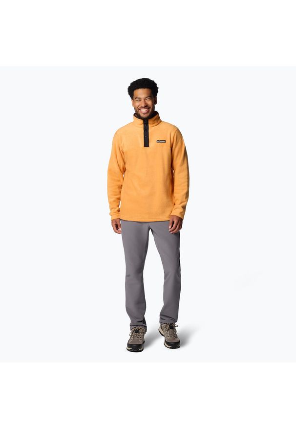 columbia - Bluza męska Columbia Steens Mountain Half Snap. Kolor: pomarańczowy. Styl: sportowy. Sport: turystyka piesza