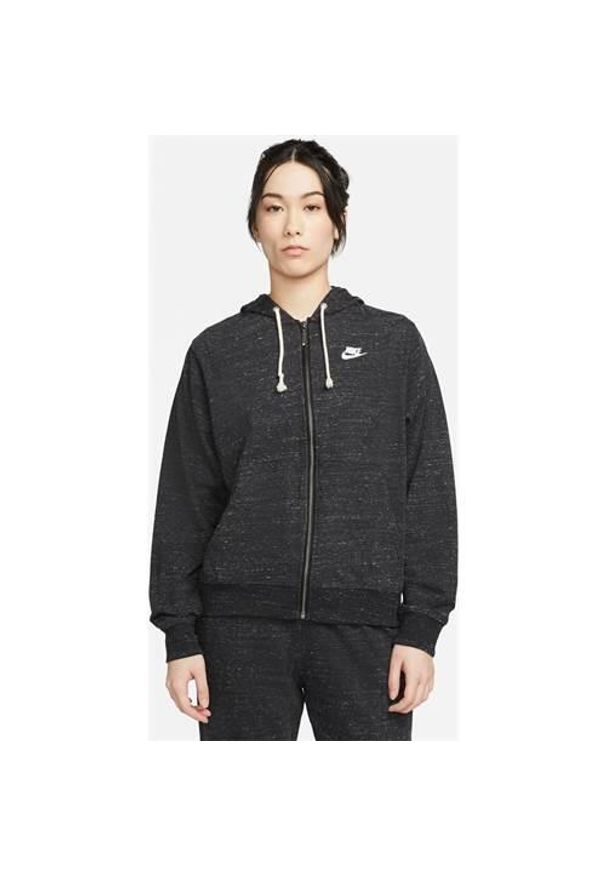 Bluza sportowa damska Nike Gym Vintage. Typ kołnierza: kaptur. Kolor: szary