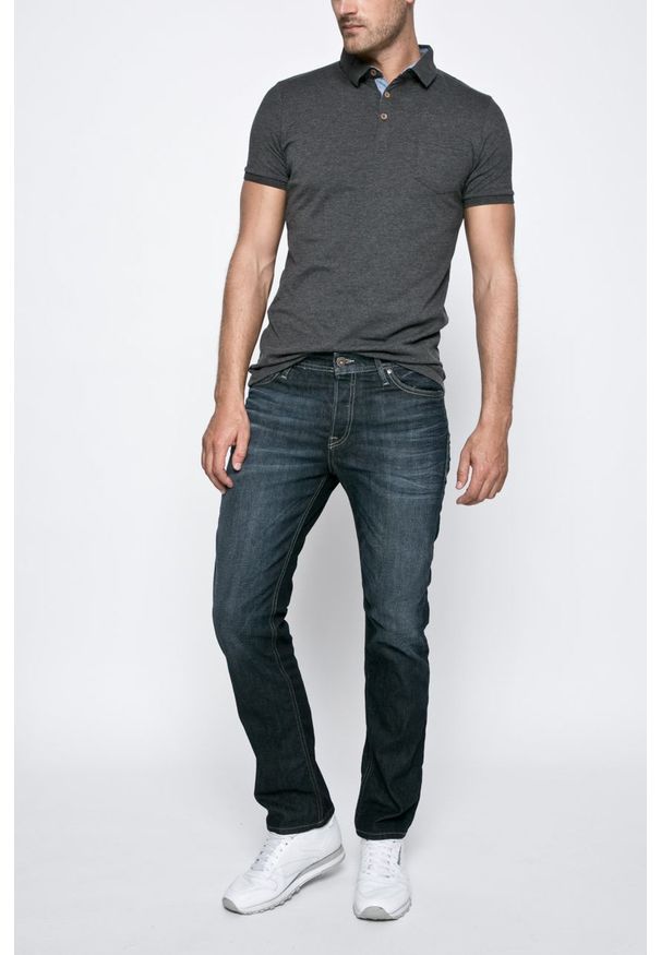 Jack & Jones - Jeansy Clark. Kolor: niebieski