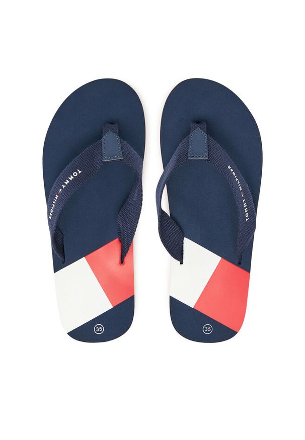 TOMMY HILFIGER - Japonki Tommy Hilfiger. Kolor: niebieski