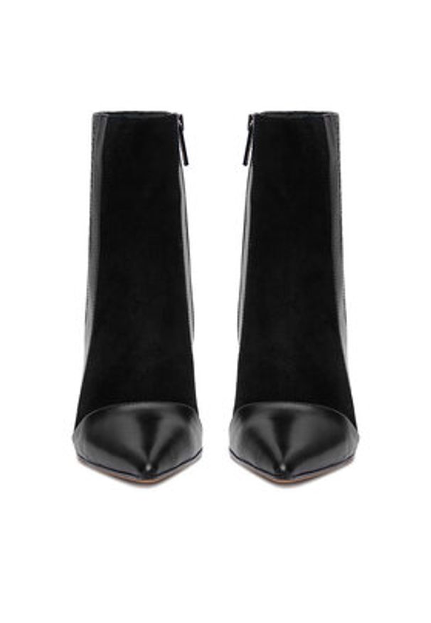 Eva Minge Botki EO-DELLA-GLC9036-5.5-888 Czarny. Kolor: czarny. Materiał: skóra