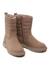 DeeZee Botki CS5911-01 Beżowy. Kolor: beżowy. Materiał: skóra #9