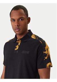 Versace Jeans Couture Polo 80GAG6R1 JS549 Czarny Regular Fit. Typ kołnierza: polo. Kolor: czarny. Materiał: bawełna #3