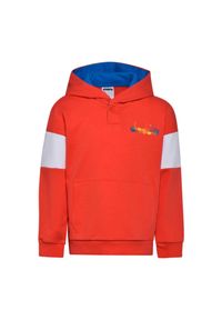 Diadora - Bluza dziecięca DIADORA JB. HOODIE DIADORA CLUB. Kolor: czerwony