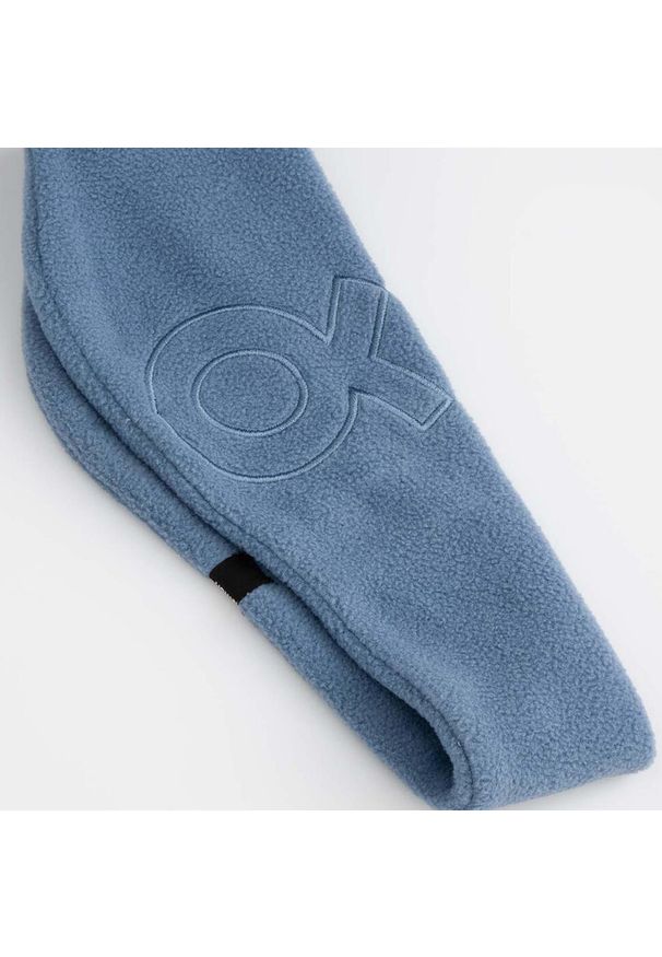 Opaska narciarska dziecięca polar Lemon Explore ZL4 niebieska. Kolor: niebieski. Materiał: poliester. Wzór: haft, aplikacja. Sezon: zima. Styl: sportowy