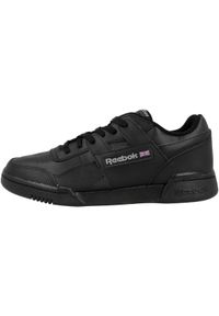 Reebok - Buty na co dzień męskie REEBOK WORKOUT PLUS skóra. Okazja: na co dzień. Zapięcie: sznurówki. Kolor: czarny. Materiał: skóra, materiał. Szerokość cholewki: normalna. Model: Reebok Workout. Sport: turystyka piesza #1