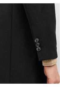 Jack & Jones - Jack&Jones Płaszcz wełniany 12239008 Czarny Regular Fit. Kolor: czarny. Materiał: syntetyk