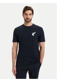 BOSS T-Shirt Movement 50561872 Granatowy Regular Fit. Kolor: niebieski. Materiał: bawełna #2