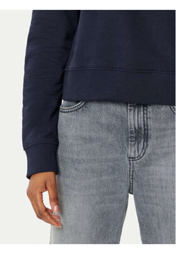 Guess Jeans Bluza W5RQ29 K68I4 Granatowy Regular Fit. Kolor: niebieski. Materiał: bawełna