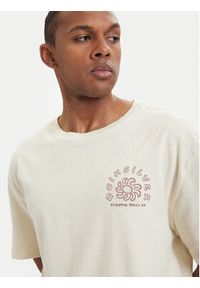 Quiksilver T-Shirt Curve Palm EQYZT08303 Kremowy Regular Fit. Kolor: kremowy. Materiał: bawełna #4