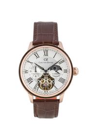 Zegarek Męski CARL VON ZEYTEN Shiltach Automatic Schiltach CVZ0081RCRS. Materiał: skóra