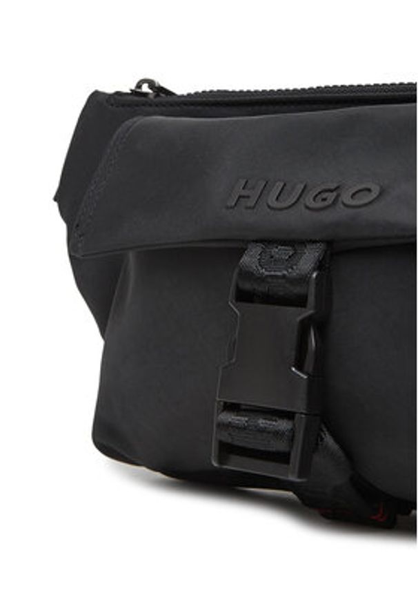 Hugo - HUGO Saszetka nerka Marsel 50547284 Czarny. Kolor: czarny. Materiał: materiał