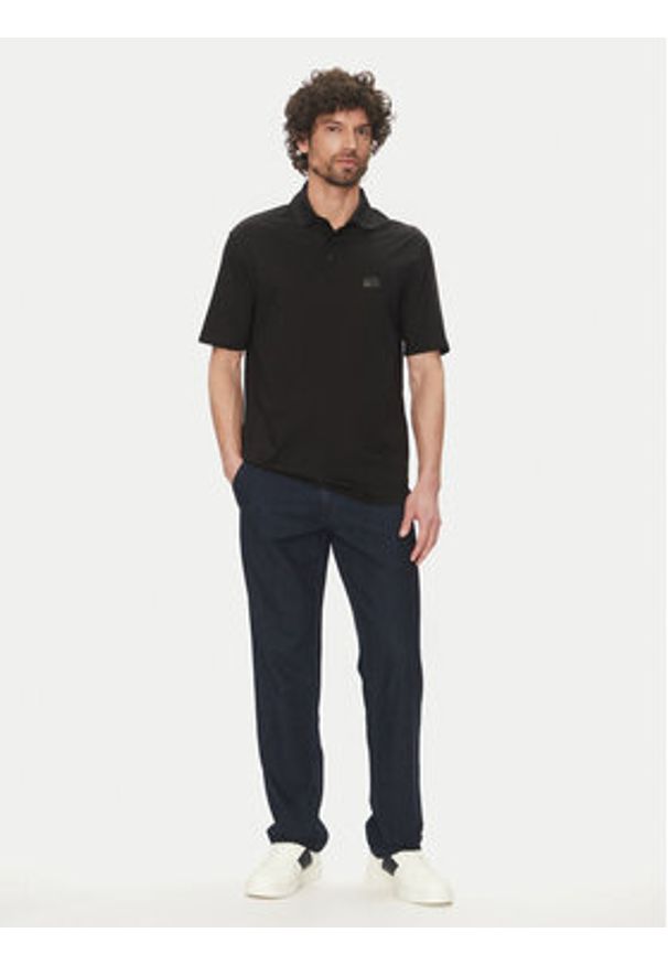 Armani Exchange Polo XM000484 AF10364 UC001 Czarny Regular Fit. Typ kołnierza: polo. Kolor: czarny. Materiał: bawełna