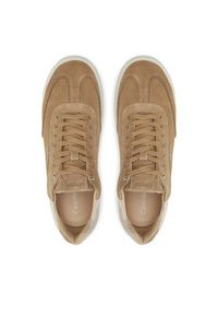 Calvin Klein Sneakersy Cupsole Lace Up - Sue HW0HW02436 Brązowy. Kolor: brązowy. Materiał: skóra, zamsz #5