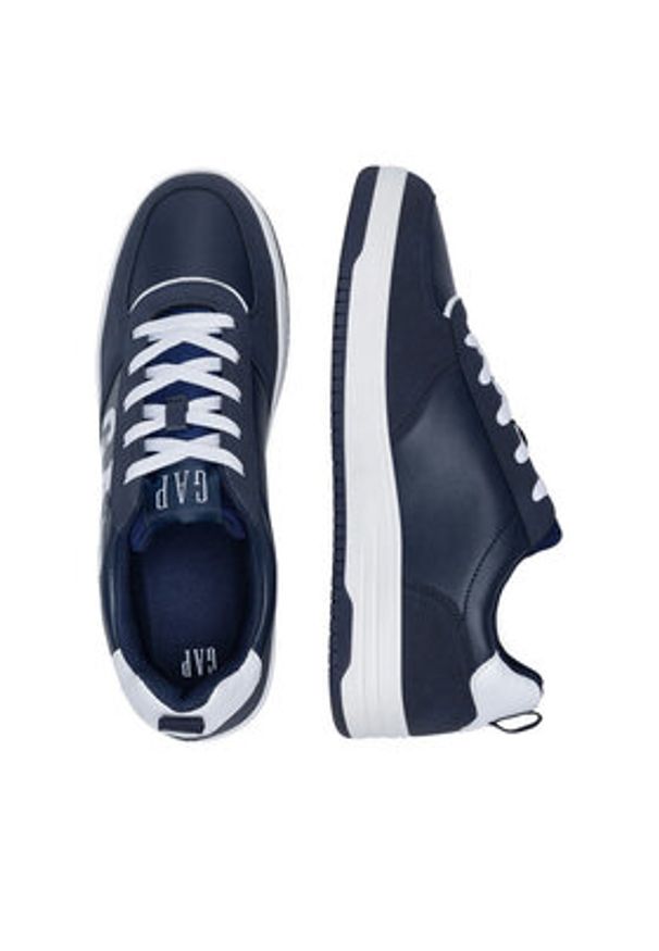 GAP - Gap Sneakersy BOSTON CUP LOW M GP519041AM-NV00 Granatowy. Kolor: niebieski. Materiał: materiał