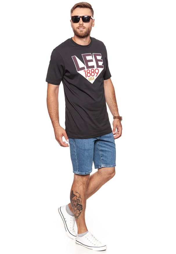 Lee - LEE T SHIRT RETRO T FADED BLACK (TALL) L63UAIKD 112115219. Styl: retro