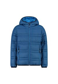 Kurtka dziecięca z kapturem CMP. Typ kołnierza: kaptur. Kolor: turkusowy, niebieski, wielokolorowy, zielony. Sezon: zima #1