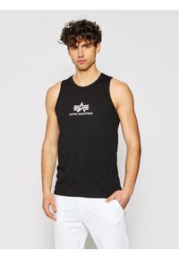 Alpha Industries Tank top Basic 126566 Czarny Regular Fit. Kolor: czarny. Materiał: bawełna