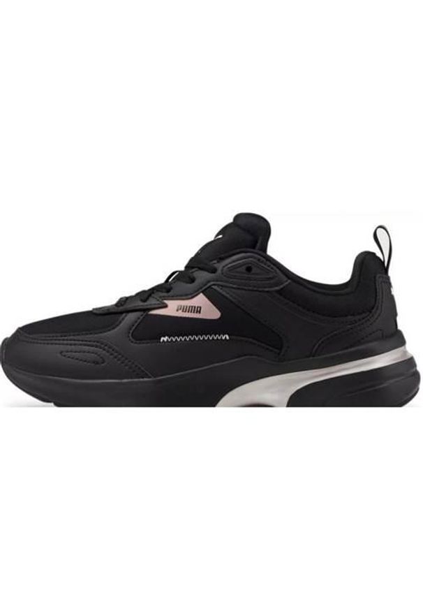 Buty do chodzenia damskie Puma FS Runner Metallic Wns. Zapięcie: sznurówki. Kolor: czarny. Materiał: syntetyk, materiał. Szerokość cholewki: normalna. Sport: turystyka piesza