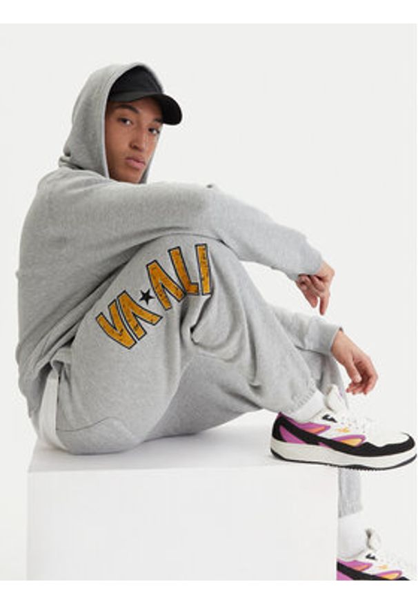 RVCA Spodnie dresowe Va X Ali 23A123500 Szary Relaxed Fit. Kolor: szary. Materiał: bawełna