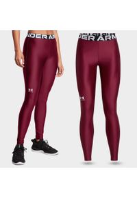 Legginsy treningowe damskie Under Armour sportowe na siłownię. Kolor: czerwony, brązowy, wielokolorowy. Sport: fitness #2