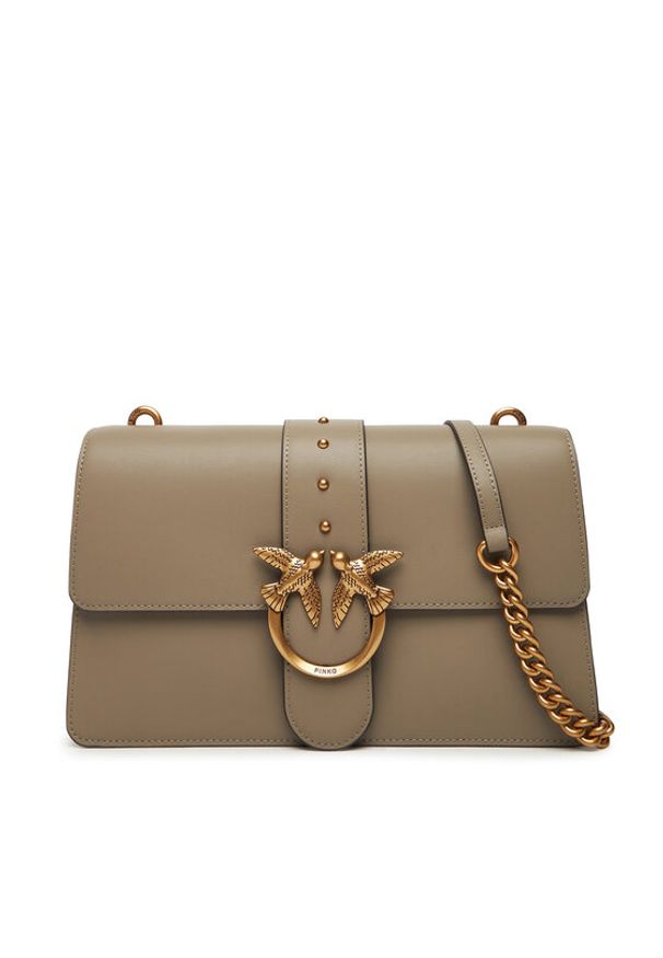 Pinko - PINKO Torebka Love One Classic ST.CL Al 25-26 PLTT 105857 A0F1 Szary. Kolor: szary. Materiał: skórzane