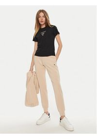 Guess T-Shirt Colette V4YI21 KCDH1 Czarny Regular Fit. Kolor: czarny. Materiał: bawełna #4