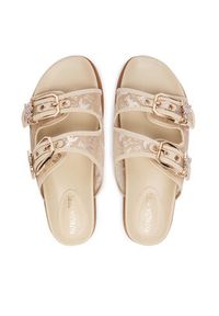 Patrizia Pepe Klapki PPJ386.02 Beżowy jasny. Kolor: beżowy. Materiał: materiał #3