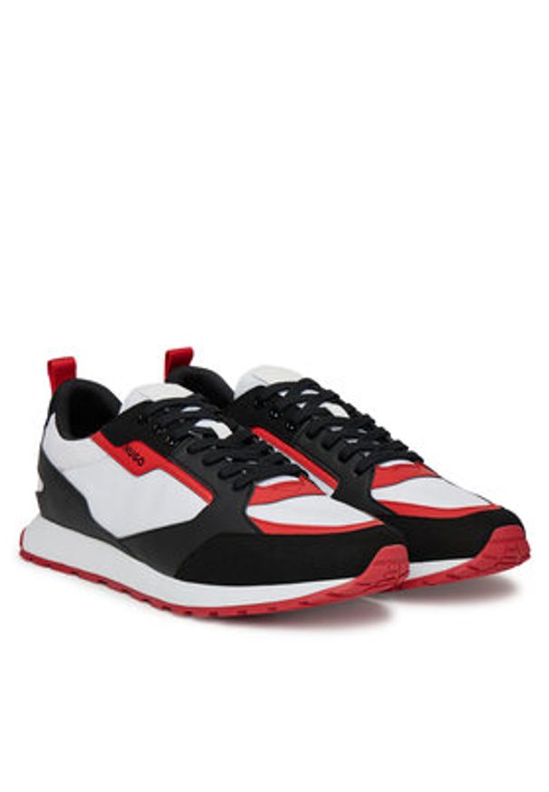 Hugo - HUGO Sneakersy Icelin 50536568 Kolorowy. Materiał: skóra. Wzór: kolorowy
