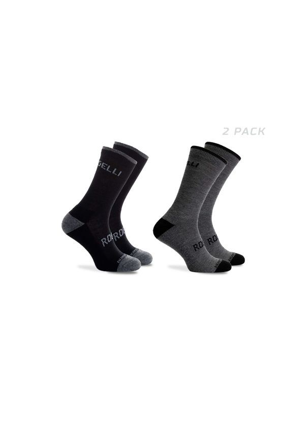 ROGELLI - Skarpetki Rogelli Wool. Kolor: szary, wielokolorowy, czarny. Sport: kolarstwo