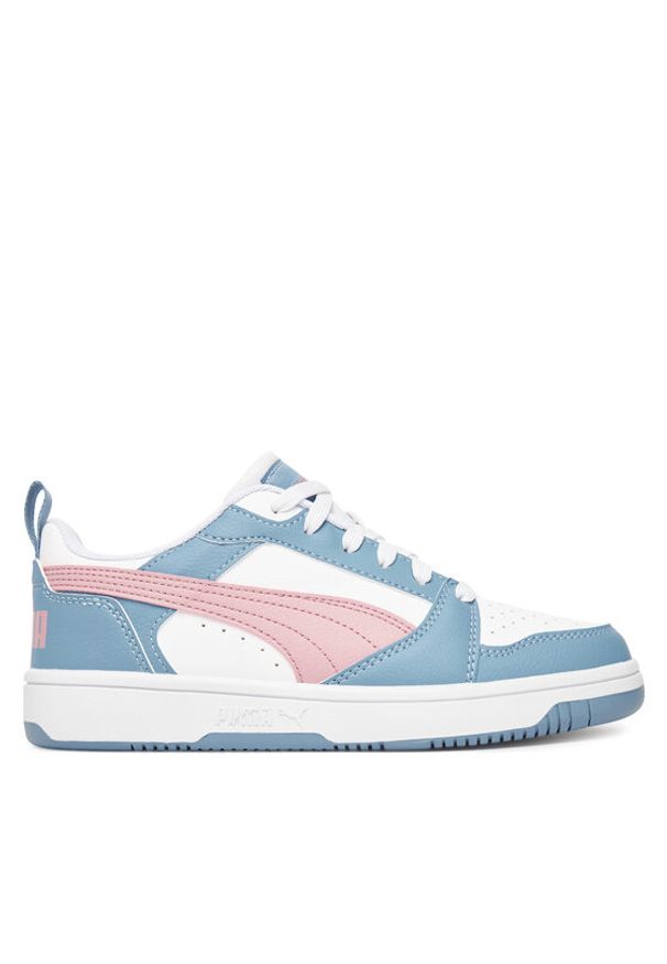Puma Sneakersy Rebound V6 Lo Jr 393833 30 Biały. Kolor: biały. Materiał: skóra