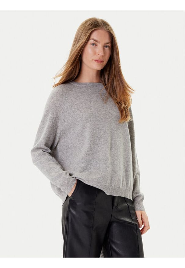 Marella Sweter Tesa 2523366171 Szary Relaxed Fit. Kolor: szary. Materiał: kaszmir