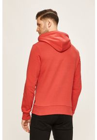Calvin Klein - Bluza. Kolor: czerwony. Materiał: dzianina. Wzór: nadruk #3