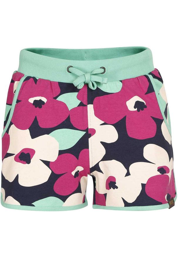 Naak - Kinderbroek Nax Zuleno 152-158: Trwałe i wygodne. Kolor: wielokolorowy. Materiał: elastan, bawełna. Długość: krótkie. Wzór: nadruk. Sezon: lato