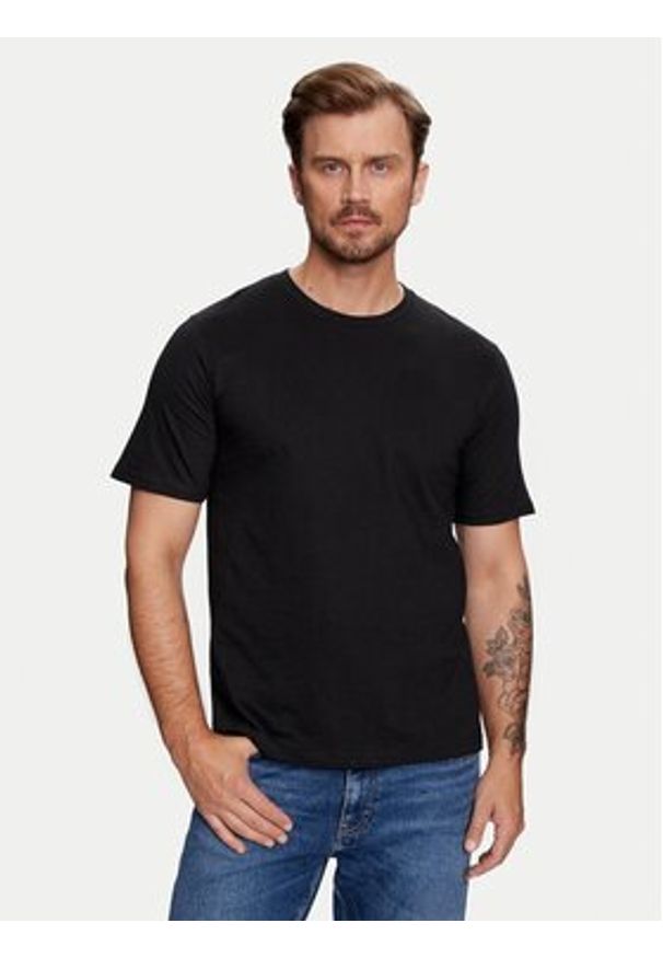 Jack & Jones - Jack&Jones Komplet 3 t-shirtów Under 12248076 Czarny Standard Fit. Kolor: czarny. Materiał: bawełna, syntetyk