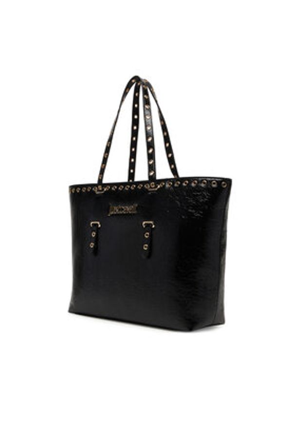 Just Cavalli Torebka 80RA4BU1 ZSE67 Czarny. Kolor: czarny. Materiał: skórzane